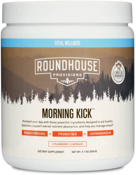 ROUNDHOUSE PROVISION Morning Kick, Powder Supplement 9.1 oz