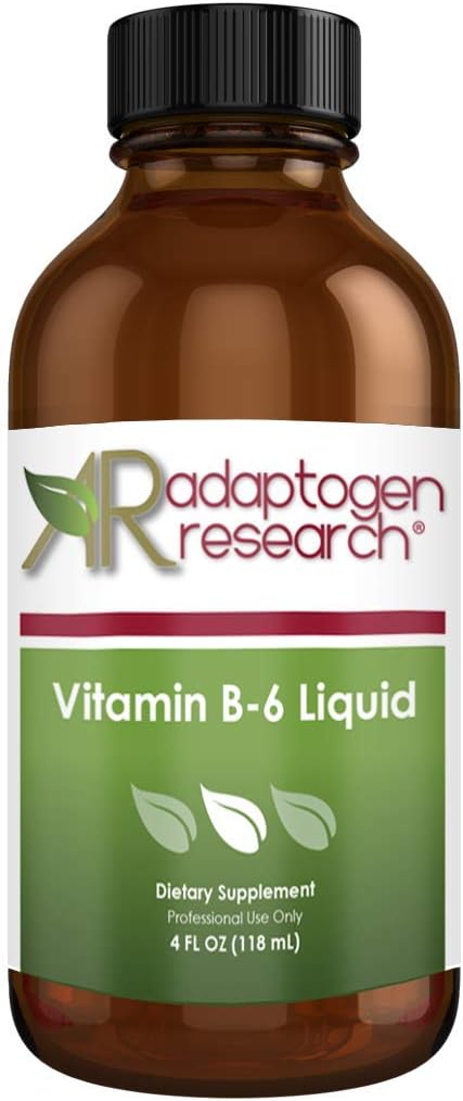 Vitamin B6 Liquid 50mg with Magnesium + Zinc  Adaptogen Research  4 Fluidoz