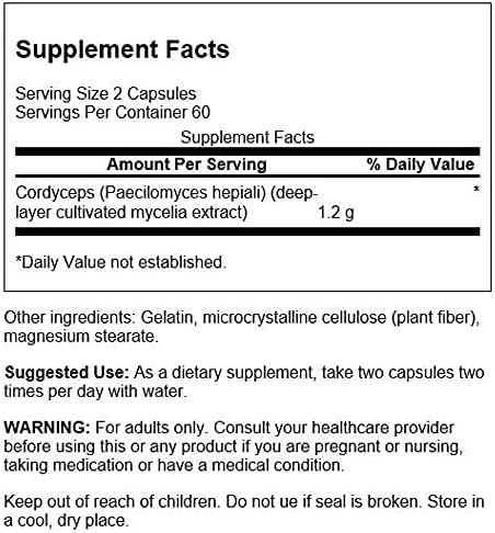 Swanson Cordyceps 120 Capsules