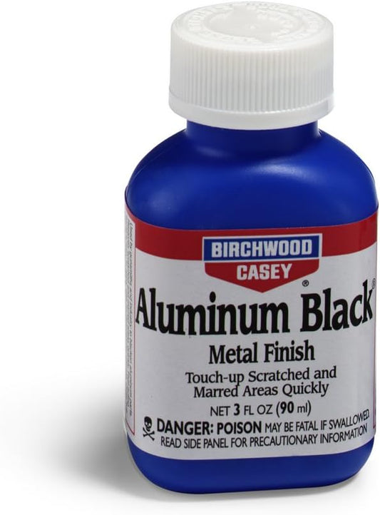 Birchwood Casey Fast-Drying Fast-Acting Aluminum Black Metal Finish for Restoring Scratched and Marred Areas, Gun Cleaning