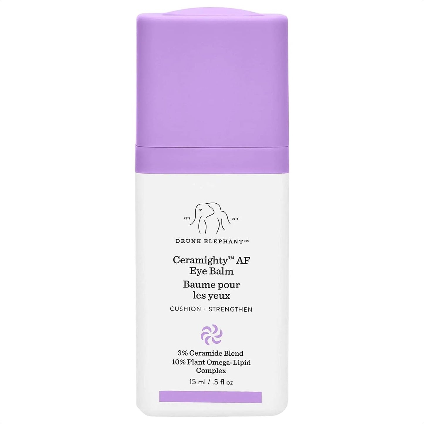 Drunk Elephant Ceramighty AF Eye Balm – Soothing, Strengthening Under Eye Cream, 0.5 Fl Oz