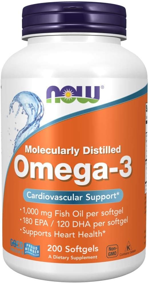 NOW Supplements, Omega-3 180 EPA / 120 DHA, 200 count