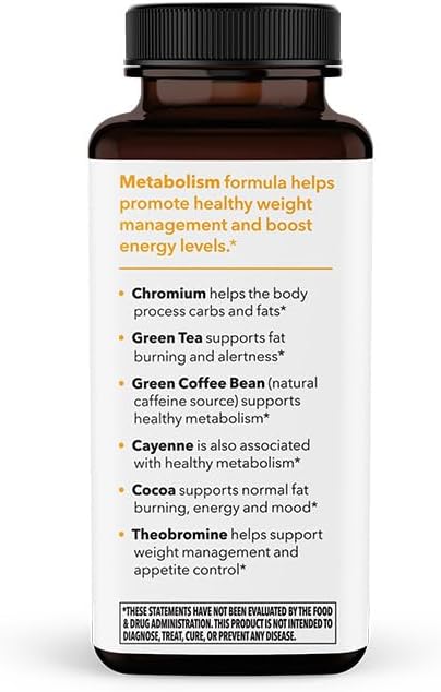 Metabolism - Weight Control Support & Energy Boosting Supplement  70 Capsules