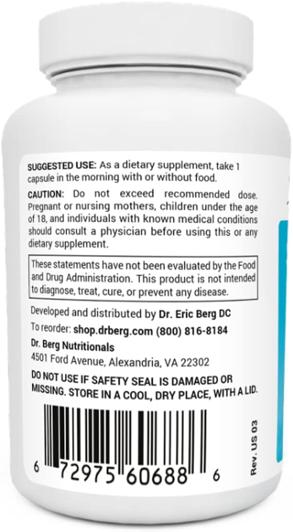 Dr. Berg's Sea Kelp Enhanced - Pure Healthy Thyroid 90 Capsules