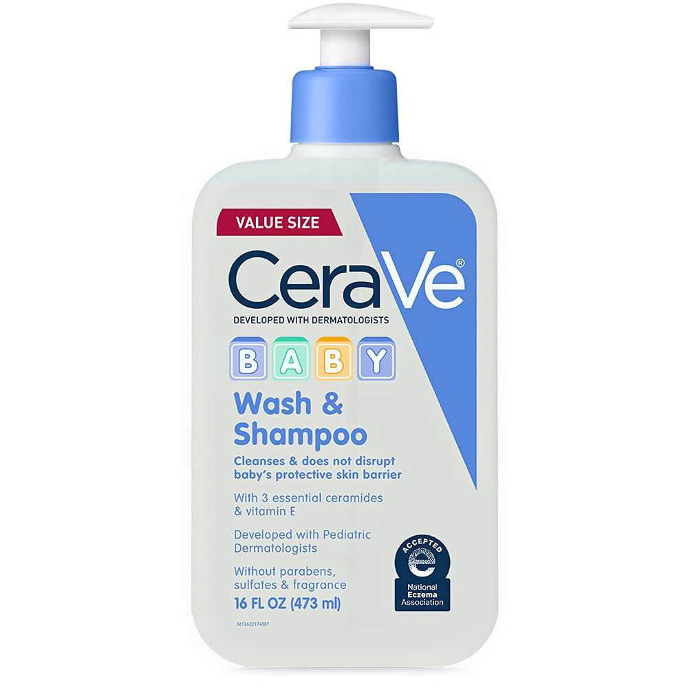 CeraVe Baby Wash & Shampoo  2-in-1 Tear-Free for Skin Hair Fragrance