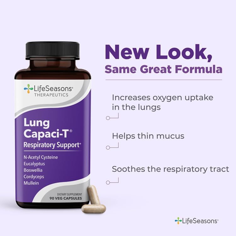 Lung Capaci-T - Respiratory Support Supplement 90 Capsules