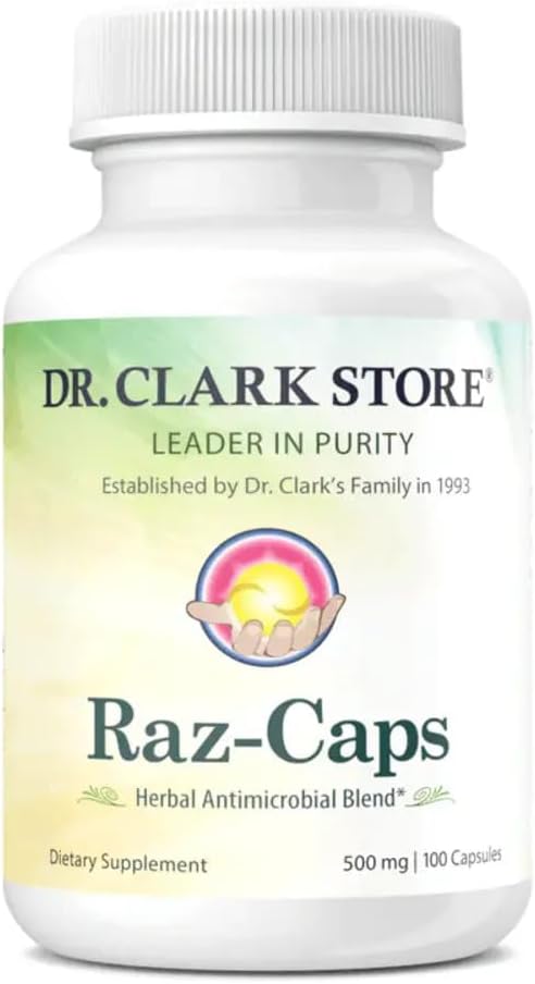 Dr. Clark Raz-Caps Supplement, 500mg, 100 Gelatin Capsules