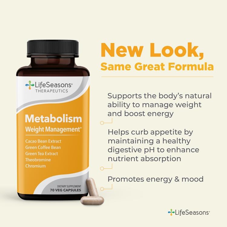 Metabolism - Weight Control Support & Energy Boosting Supplement  70 Capsules