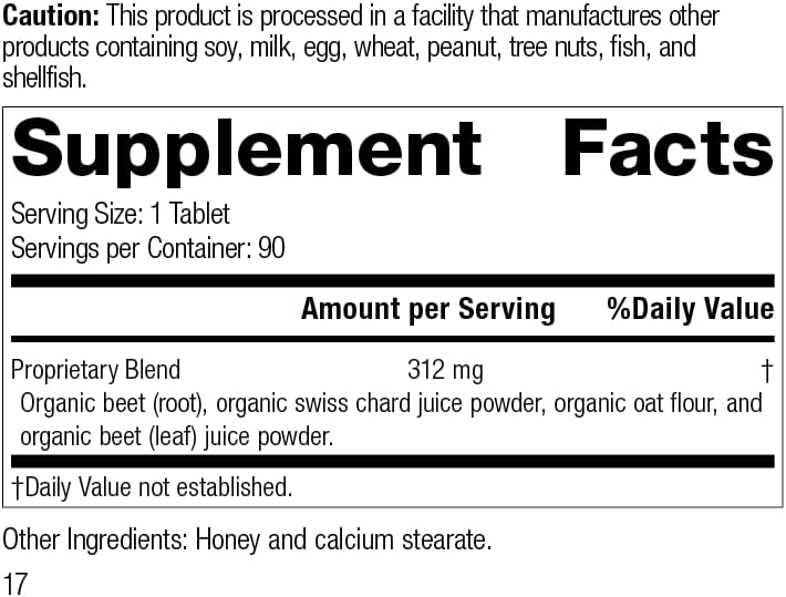 Standard Process Betafood - Digestive Health and Liver Support Supplement - 90 Tablets