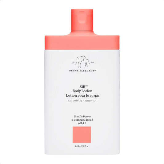 Drunk Elephant Sili Body Lotion - Deep, Calming Skin Moisturizer 8 FL Oz