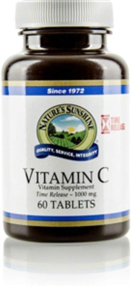 Nature's Sunshine Vitamin C 1000mg T/R, 60 Tablets