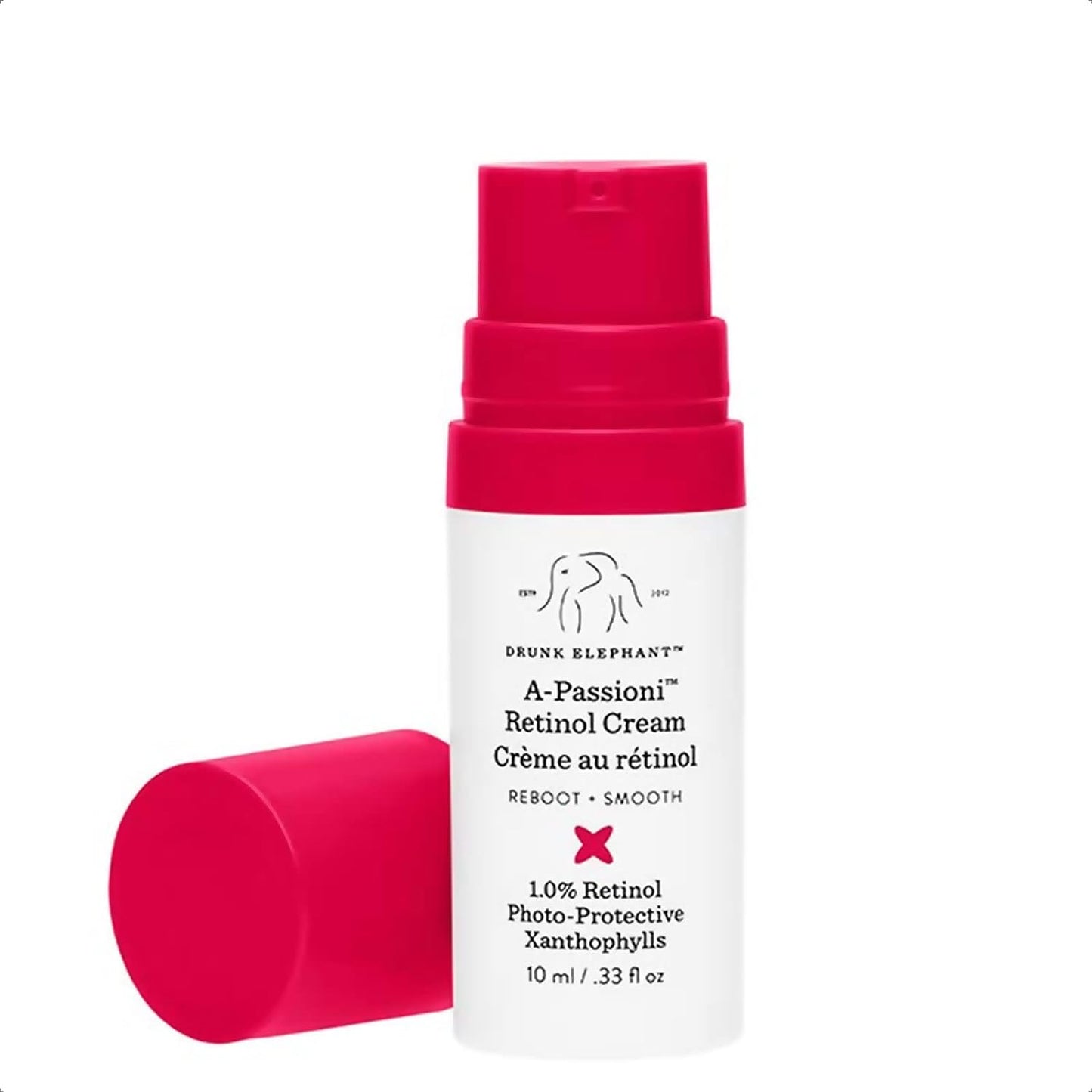 Drunk Elephant A-Passioni Retinol Anti-Wrinkle Cream. Brightening, Restorative and Vegan Face Cream with Vitamin F 10 mL