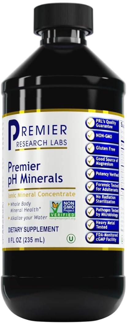 Premier Research Premier pH Minerals, Supports Whole Body Mineral Health,8 Oz (235 ml)