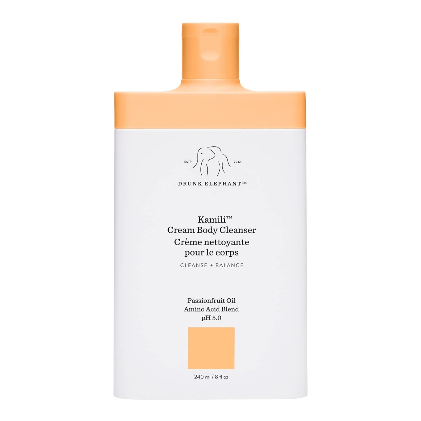 Drunk Elephant Kamili Cream Body Cleanser. Replenishing and Soothing Cream Body Cleanser 8 Fl Oz