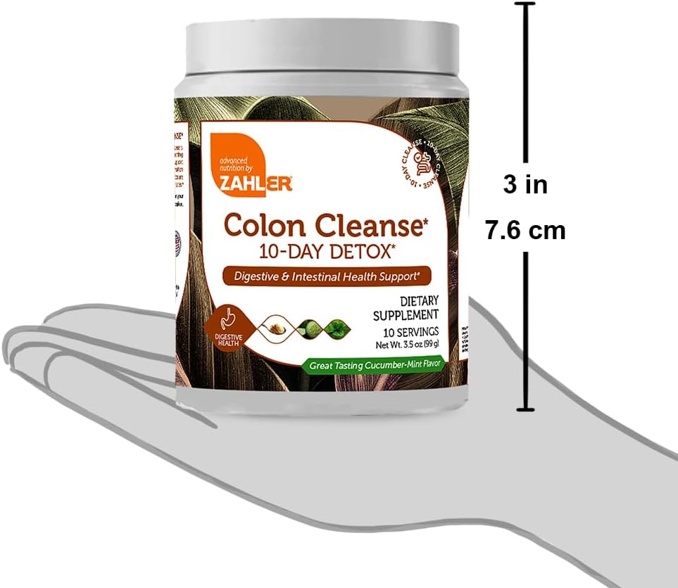 Zahler Colon Cleanse, 10 Day Detox and Gut Health Support,10 Servings