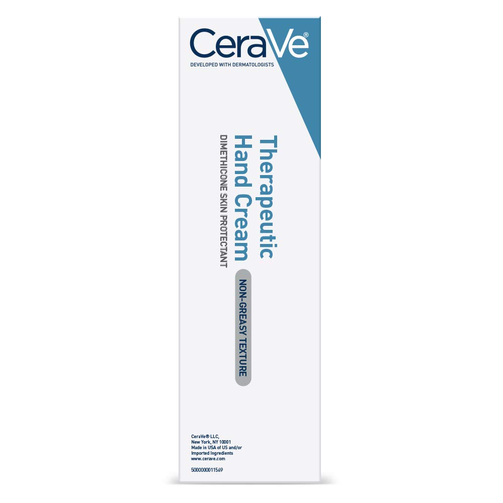 CeraVe Therapeutic Hand Cream for Dry Cracked Hands With Hyaluronic Acid