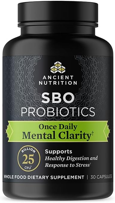 Ancient Nutrition Probiotics for Mental Clarity, Once Daily Probiotics 30Count