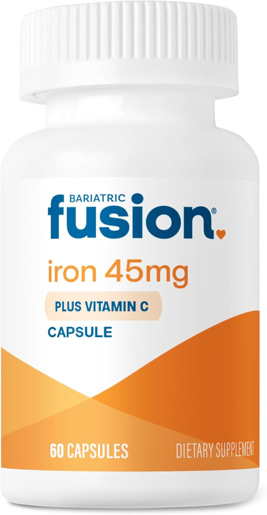 Bariatric Fusion Iron Supplement 45mg with Vitamin C -  60 Count