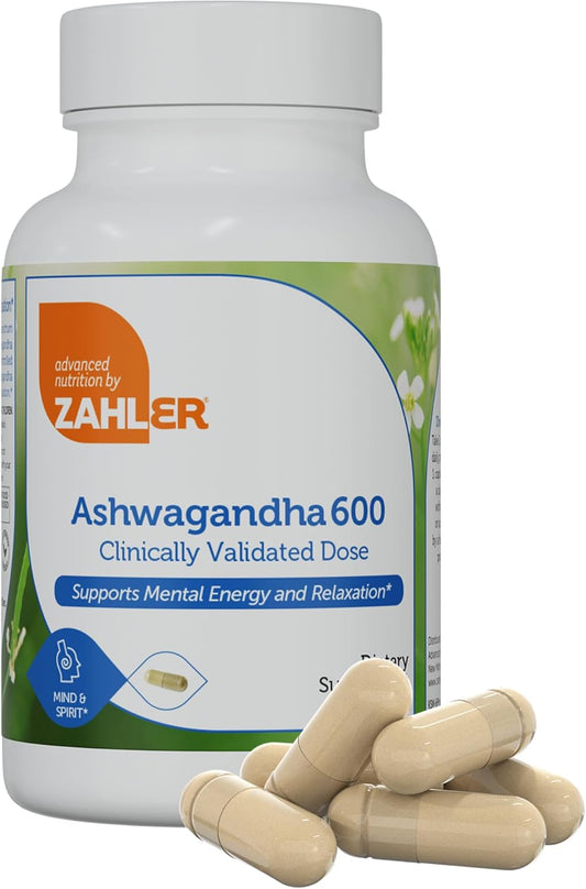 Zahler  Aswhagandha 600mg -60 Capsules