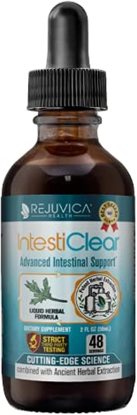 IntestiClear - Advanced Intestinal Cleanse Support for Humans -2fl oz