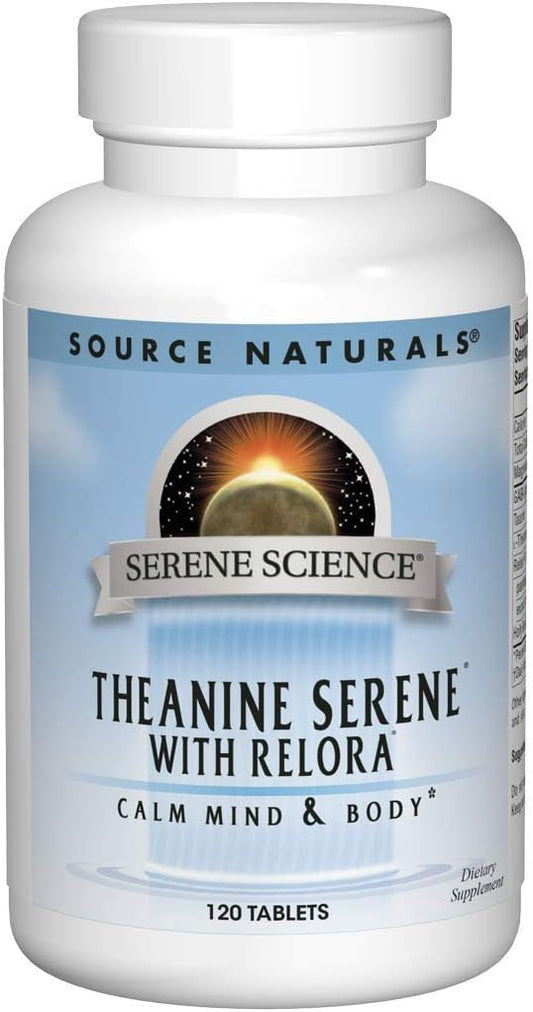 Source Naturals Serene Science L-Theanine with Relora, - 120 Tablets