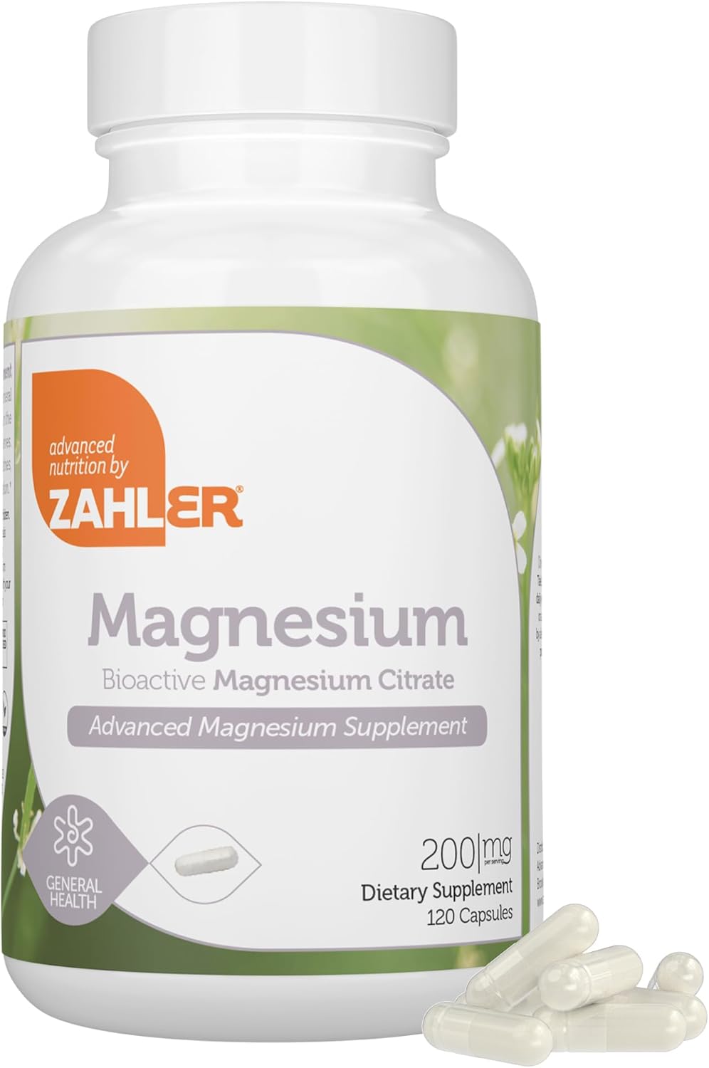 Zahler - Magnesium Supplement Capsules 200 mg (120 Count)