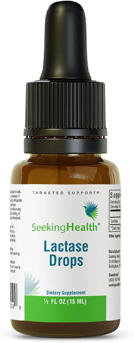 Seeking Health Lactase Drops - Liquid Supplement  - 0.50 oz