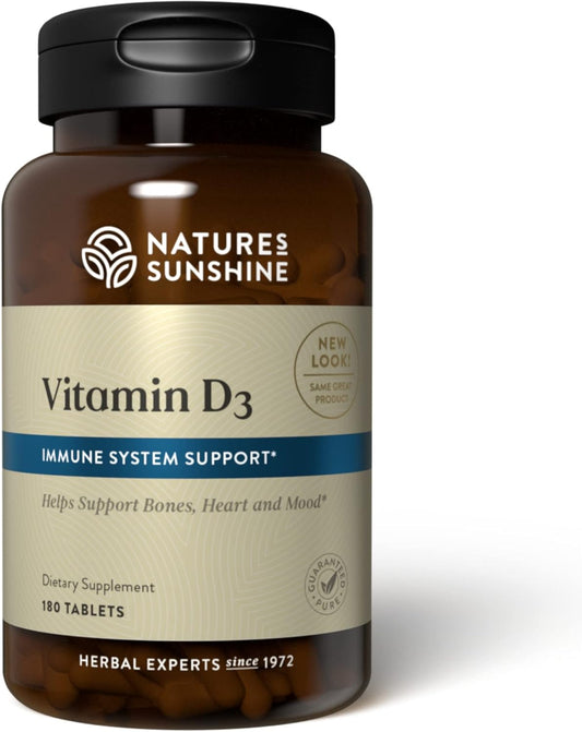 Nature's Sunshine Vitamin D3, 180 Tablets