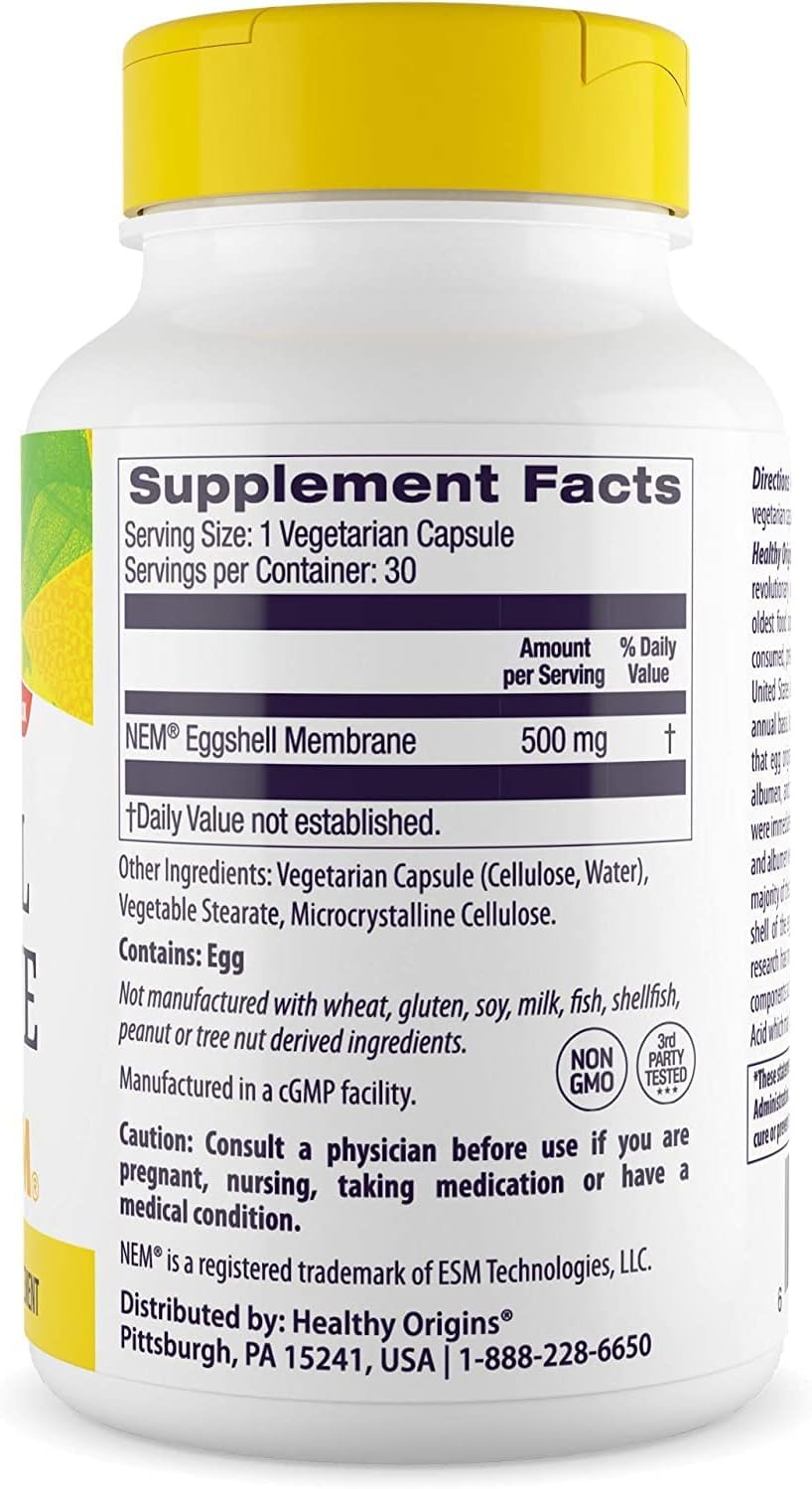 Healthy Origins Eggshell Membrane  30 Veggie Capsules