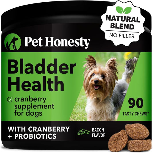 Pet Honesty Cranberry Bladder Health for Dogs (Bacon) flavour –90 count