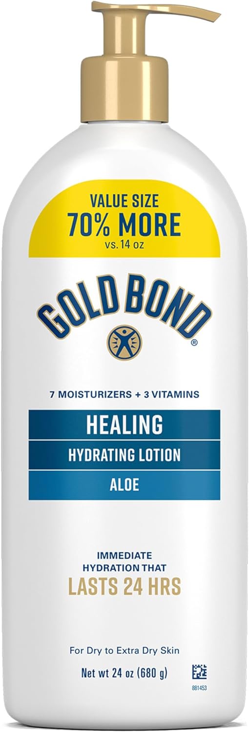 Gold Bond Healing Hydrating Lotion with Aloe Moisturizes,24 oz.