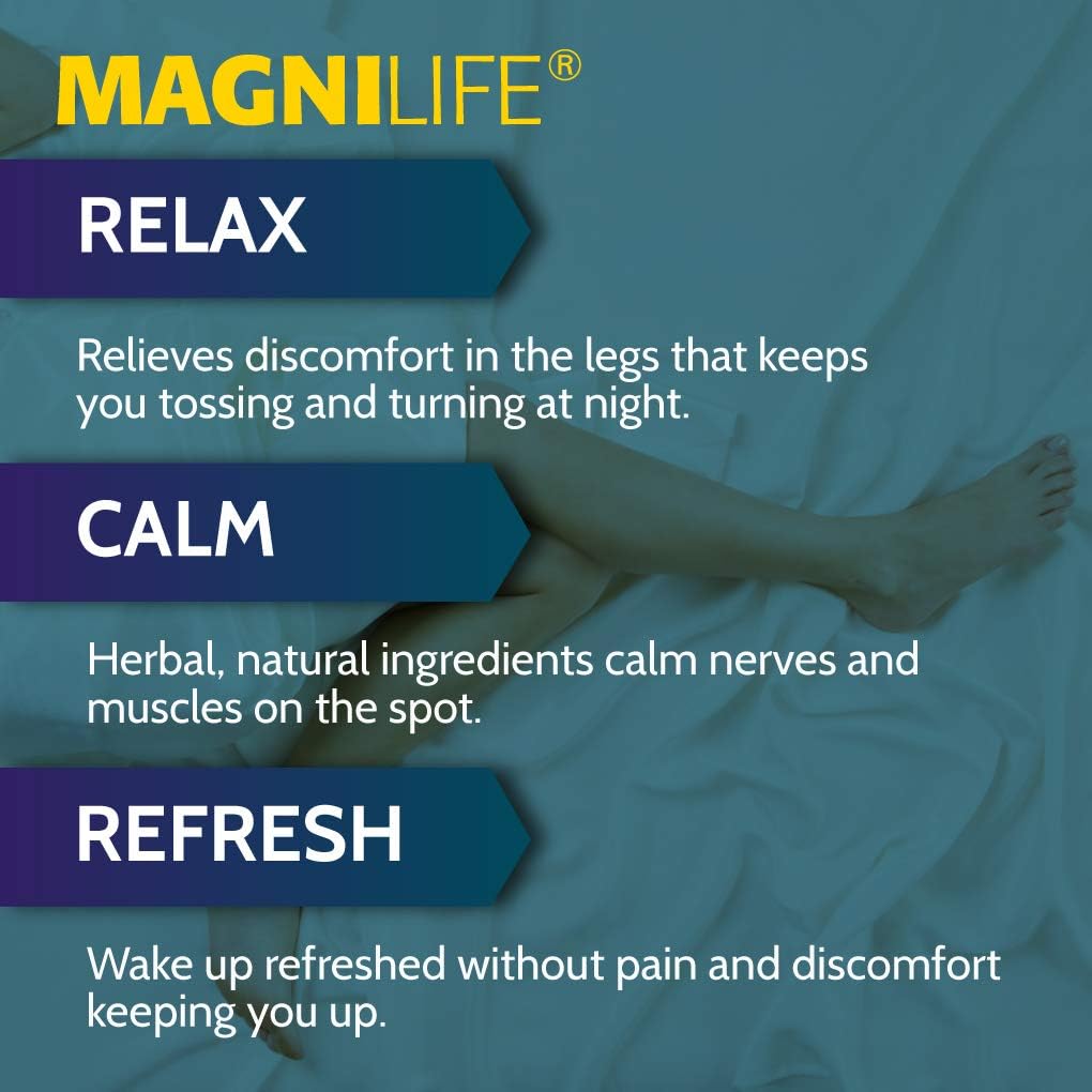 MagniLife Relaxing Leg Cream PM, Deep Penetrating Topical for Pain , 4oz