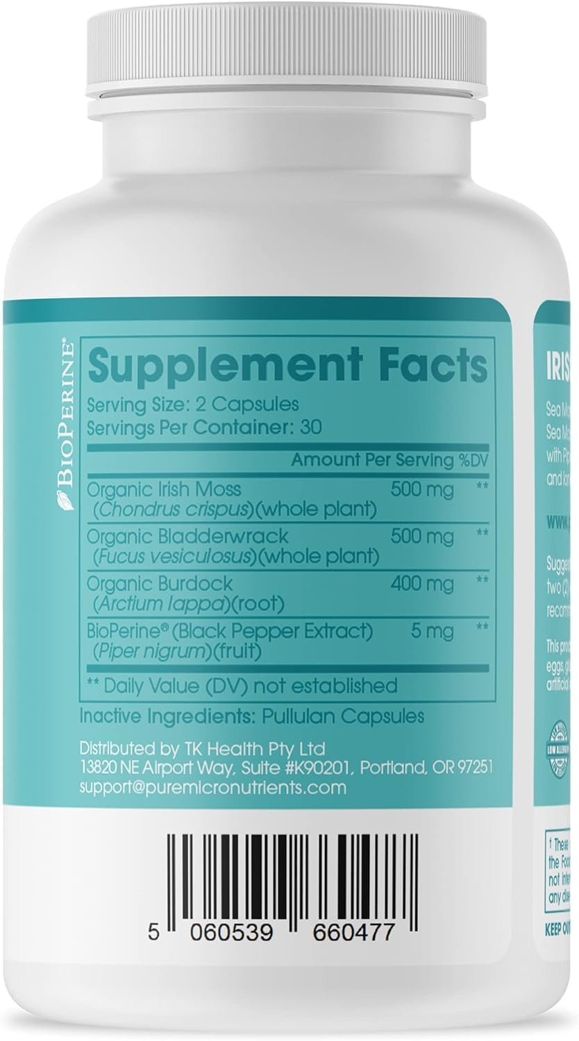 Pure Micronutrients Sea Moss Capsules -60 count