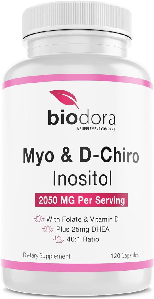 Biodora Myo& D-Chiro Inositol Supplement 120 Capsules