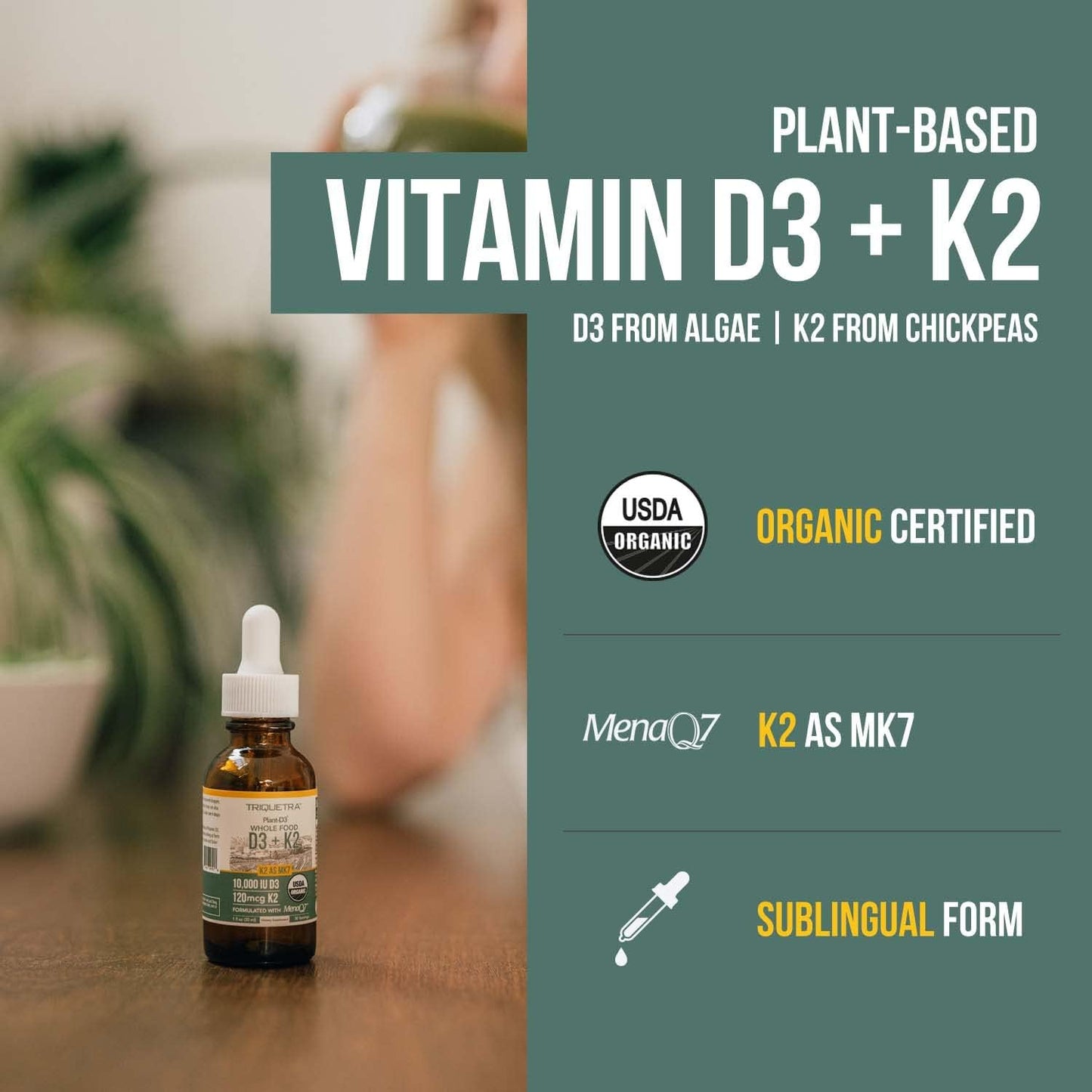 Organic Plant D3 + K2