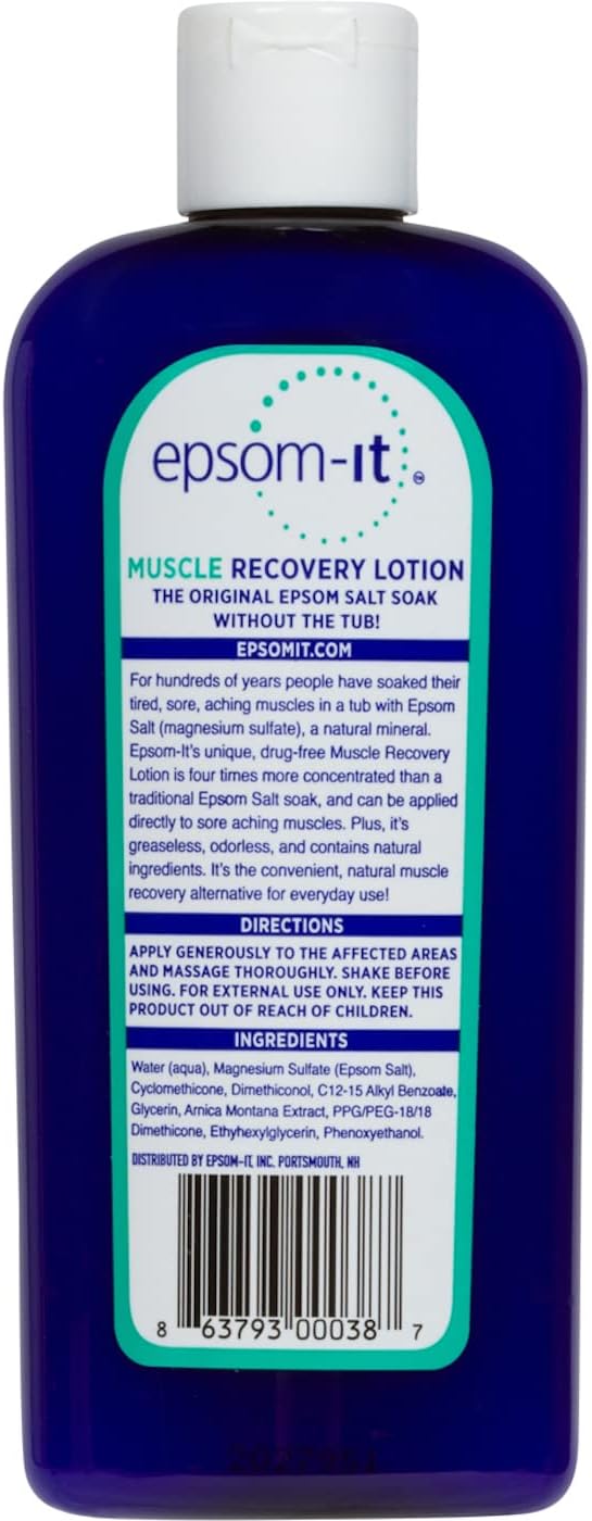 Epsom-IT Soothing Lotion for Muscles Natural,8 fl oz