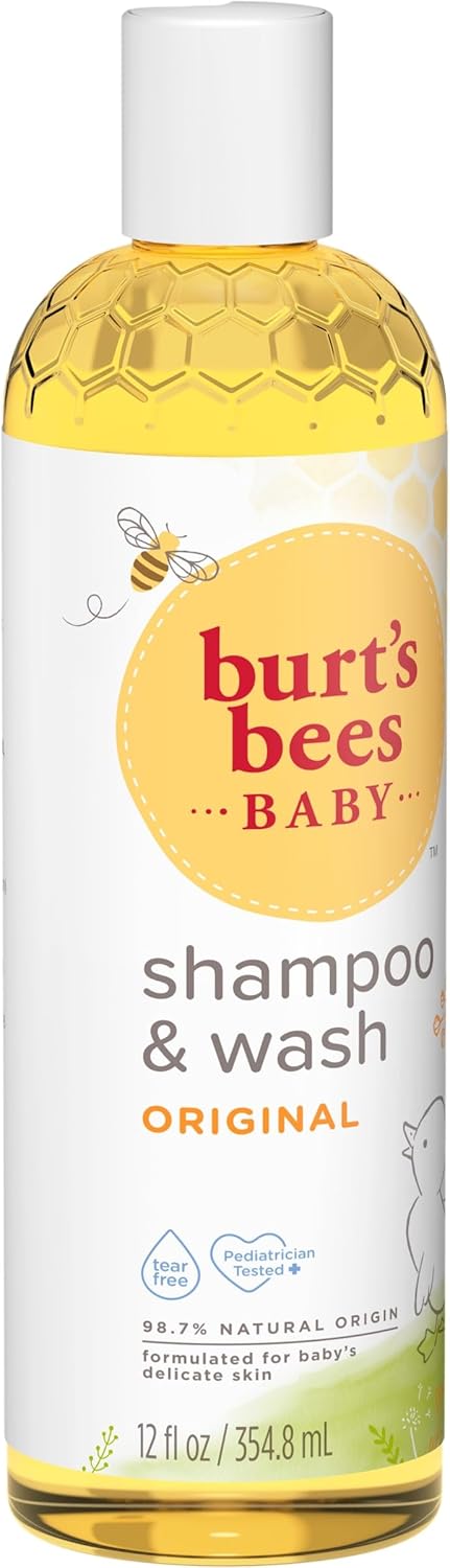 Burt's Bees Baby Shampoo & Wash, Tear Free Soap,12 Ounce (Pack of 3)