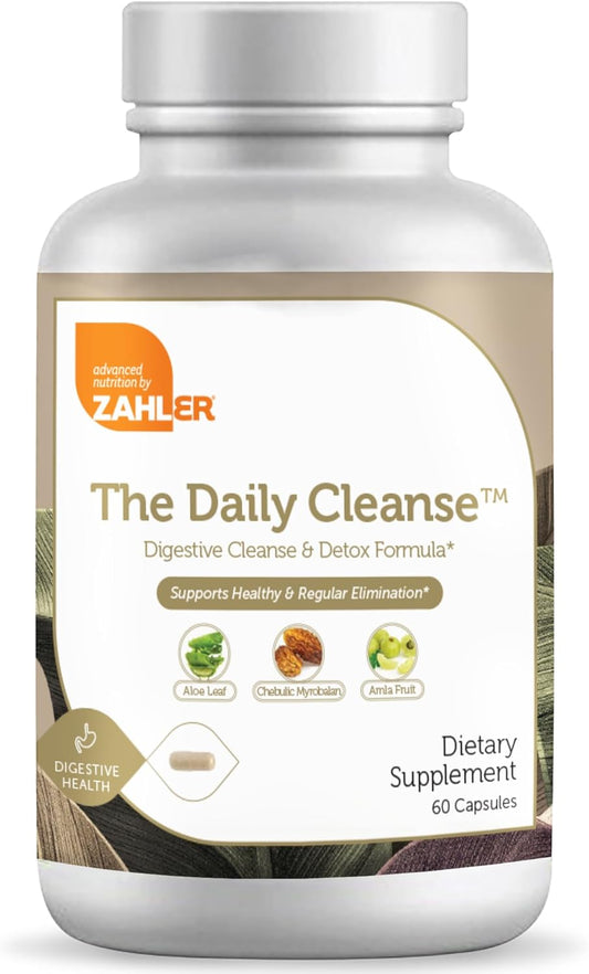 Zahler Daily Cleanse, Digestive Cleanse & Detox Formula 60 Capsules