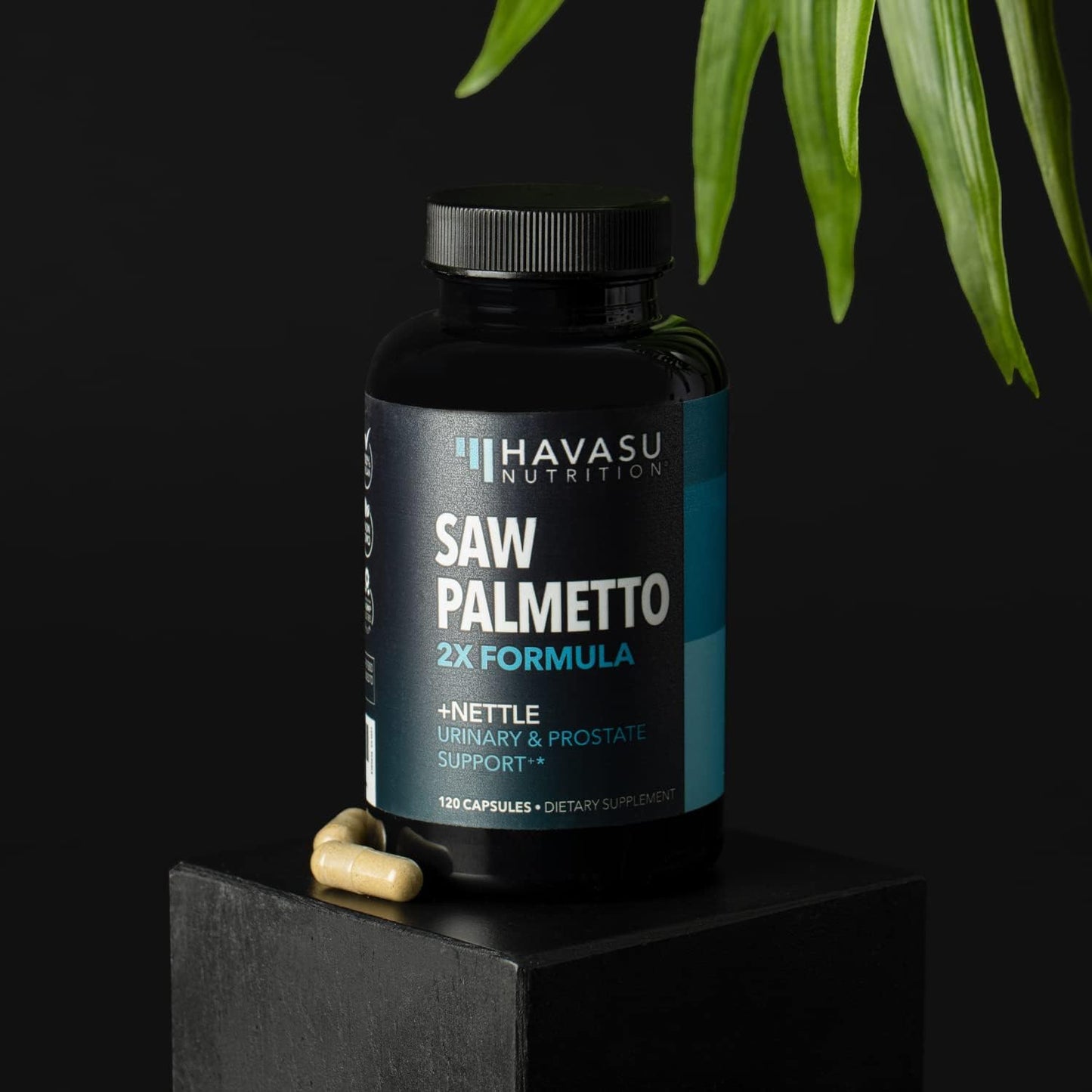 Saw Palmetto Prostate Supplement for Men Enhanced with Stinging Nettle Extract for 2X Formula  120 count