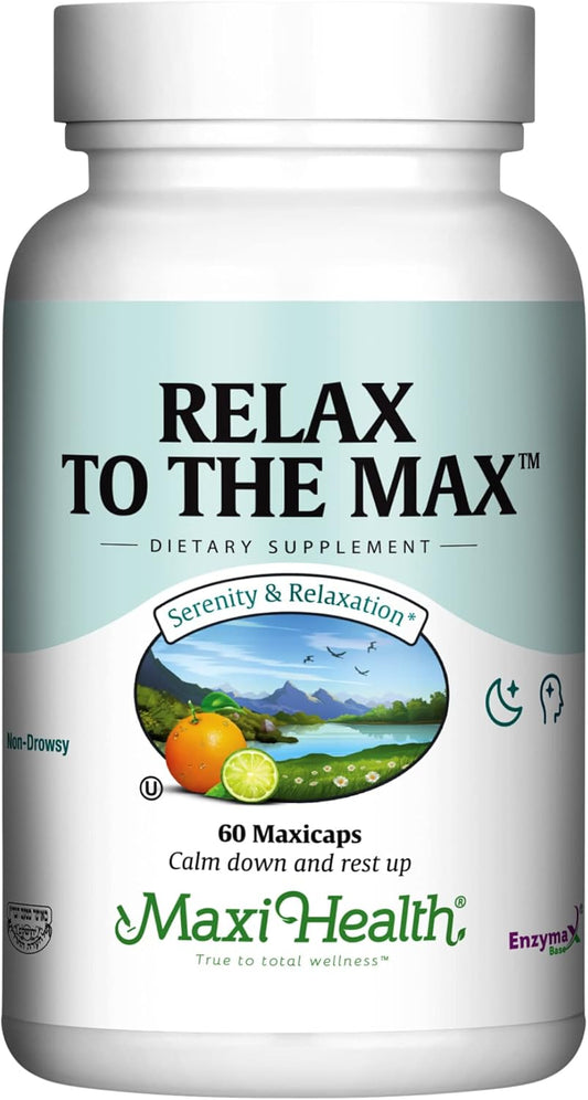 Maxi Health - Relax to The Max Stress Relief  - 60  Capsules