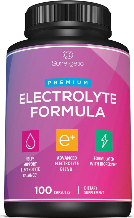 Premium Electrolyte Capsules – Support for Keto, Low Carb, Rehydration– 100 Capsules