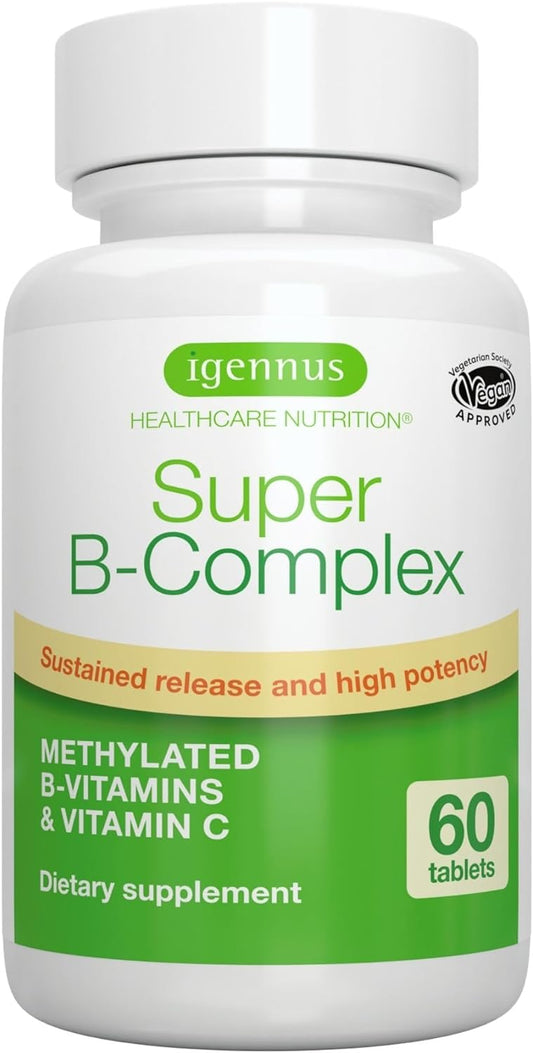 Super B-Complex – Methylated Sustained Release Clean Label 60 tablets