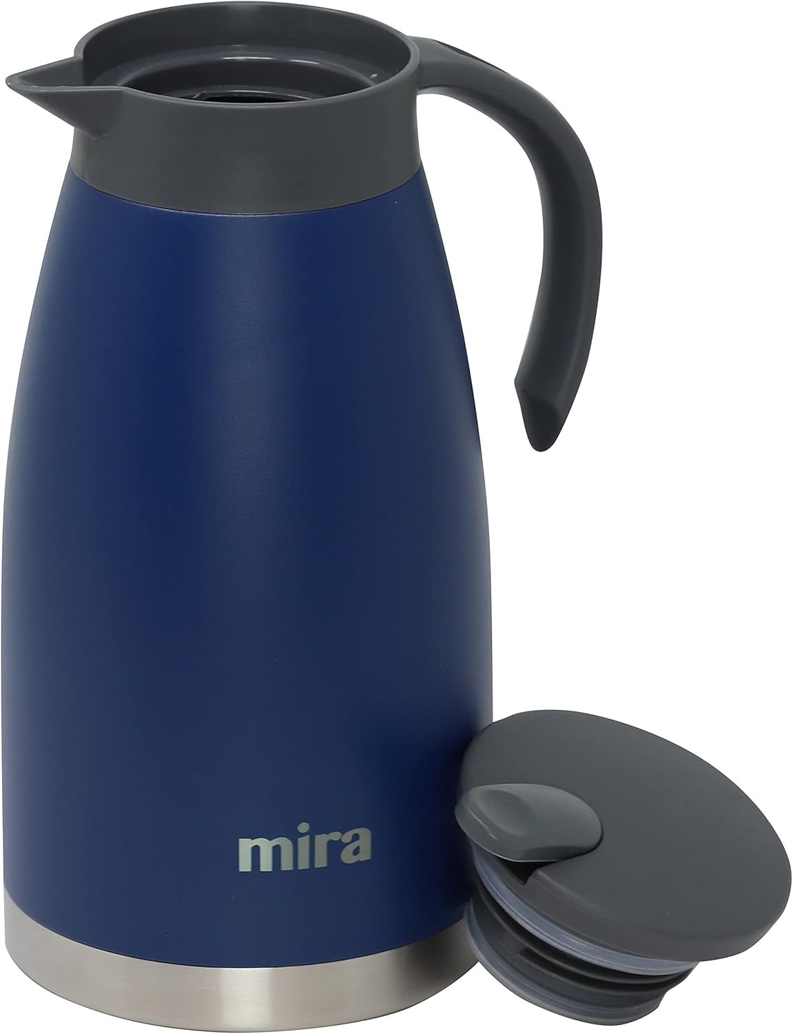 MIRA Stainless Steel Thermal Coffee Carafe Server, Tea, Water, and Coffee Dispenser, 1.5 Liter / 50oz, Admiral Blue