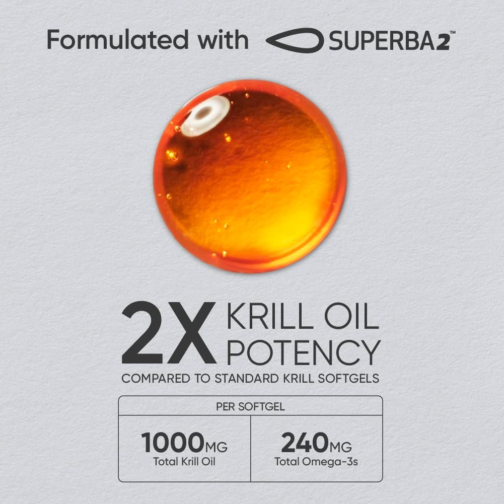 Sports Research Antarctic Krill Oil Omega 3 Softgels  60 Capsules