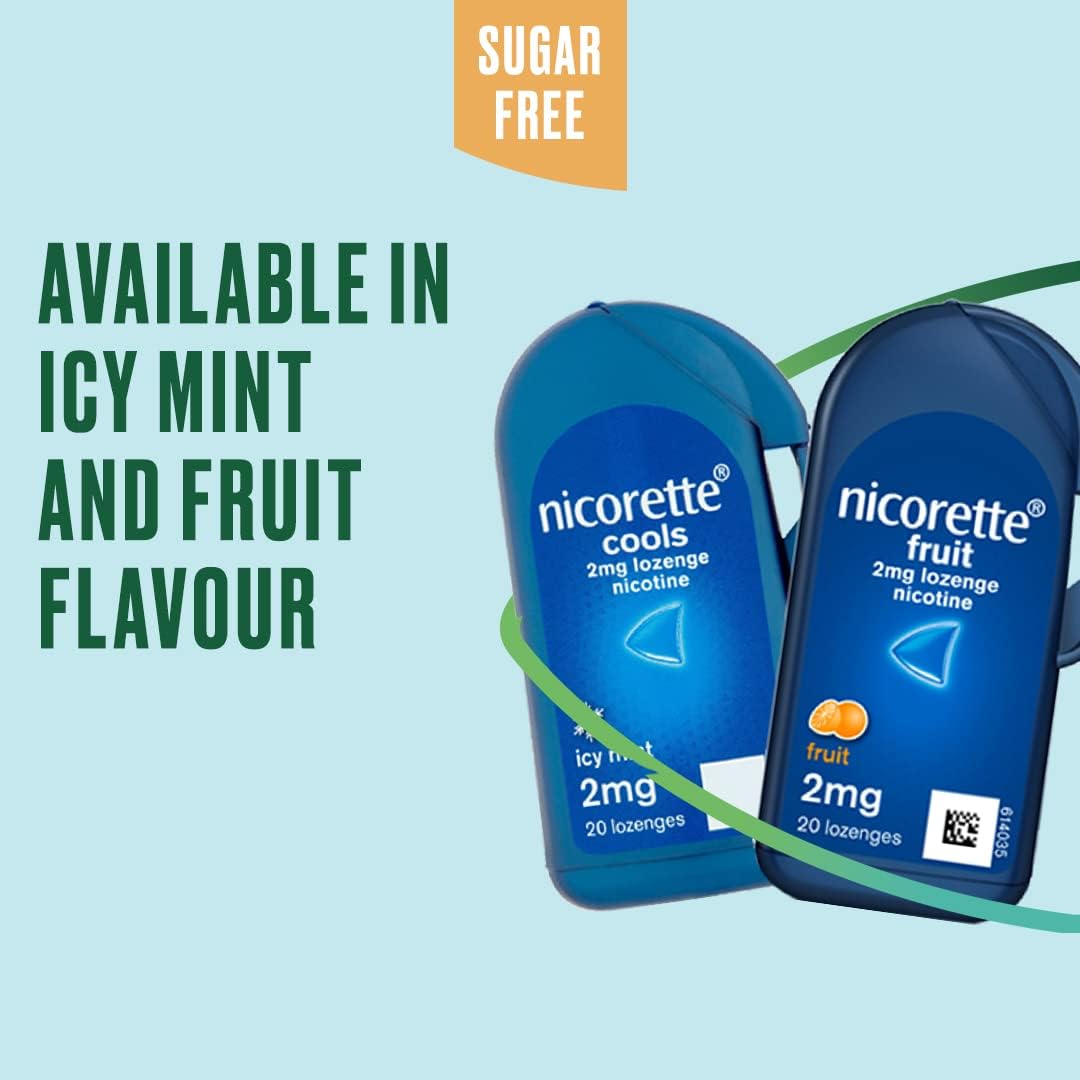 Nicorette Cools 4mg Lozenge Nicotine Icy Mint 4 x 20 Lozenges