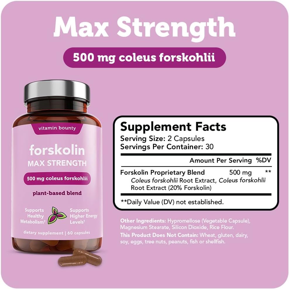 Vitamin Bounty Forskolin Max Strength  60 Capsules