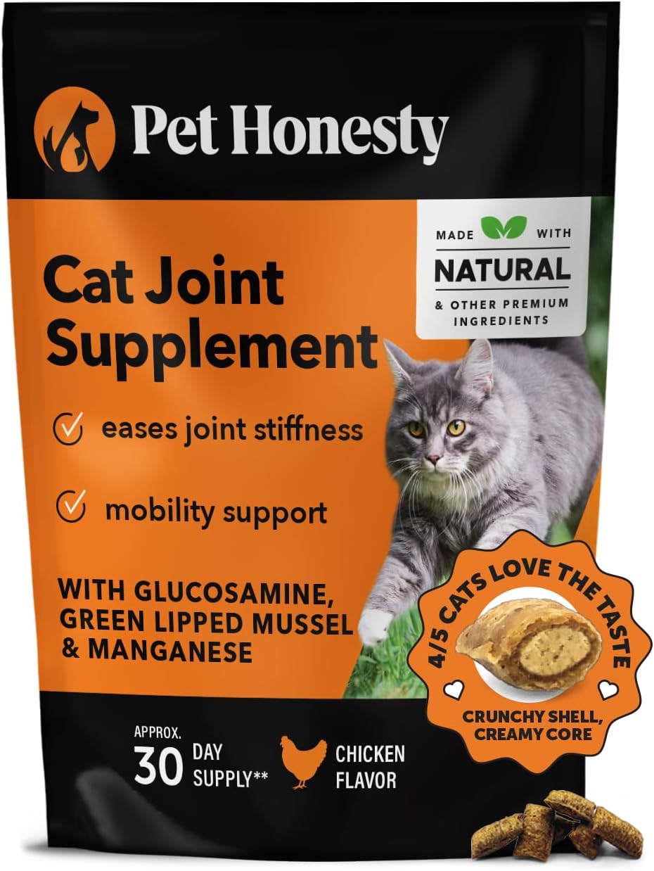 Pet Honesty Cat Hip & Joint Health Chews (30-Day Supply)