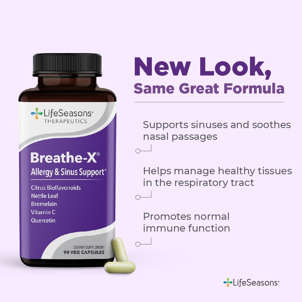 Breathe-X - Allergy & Sinus Relief Supplement 90 Capsules