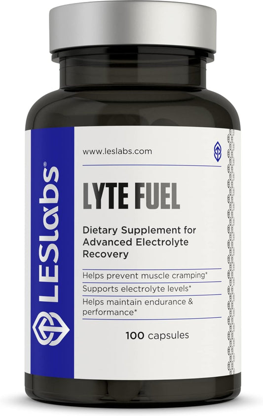 LES Labs Lyte Fuel – Electrolyte Replacement, Endurance, Performance,100 Capsules