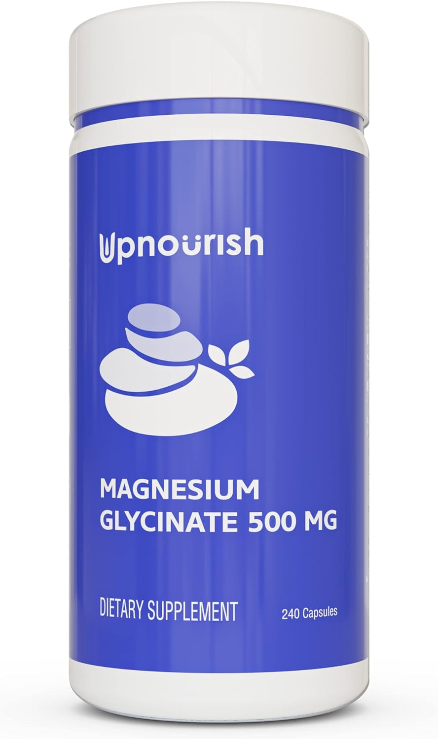 UpNourish Chelated Magnesium Glycinate 500mg  240 Capsules